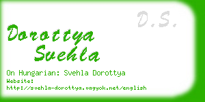 dorottya svehla business card